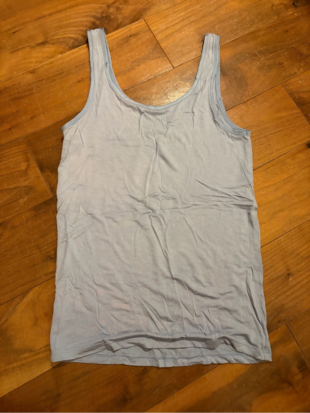 Ann Taylor Light Blue Scoop Neck Tank